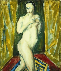 Álló akt, 1927-28 körül (gouache a fedélzeten)