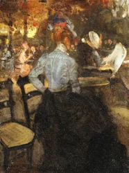 A kávézó, 1900 körül