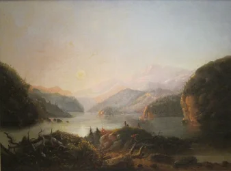 "Lake in the Wind River Country" Alfred Jacob Miller, Cincinnati