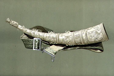 Egy olajfán, valószínűleg 1544-ből, a Hangszerekből (színes litho)