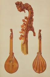 Antonio Stradivarius (kb. 1644-1737) által készített citrom 1700-ban, a „Hangszerek”-ből (színes litó)