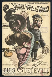 Alfred Le Petité (1841-1909) illusztrációja a "Chanson illustree"-ben, 1900 körül - Vouvous du tabac. Louis Gueteville - Dohányzás, dohányzás, dohányzás