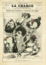 Alfred Le Petité (1841-1909) illusztrációja a The Charge (1870) című filmben