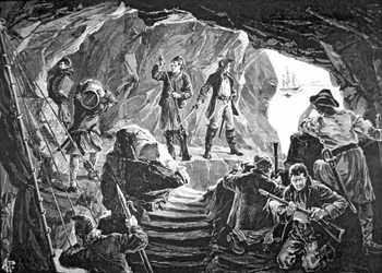 A csempészek barlangja (litho)