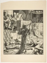 A fojtogató Halál, a kolera első kitörése egy párizsi álarcosbálon, 1831