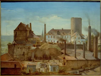 A Harkort-gyár a Ruhr menti Wetter várában