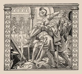 Die Nibelungen. Hogyan mutatják be a Rudigers hadtestet Krimhildnek, 1840-1841.