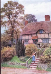 The Cottage Steps, Ardington, Berkshire, a The Cottages and the Village Life of Rural Englandből, kiadó a Dent & Sons Limited