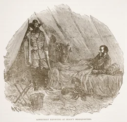 Longstreet jelentése Bragg főhadiszállásán, egy könyvkiadóból. 1896