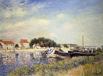 A Loing bankjai Saint-Mammes-ban; Bords du Loing a Saint-Mammes, 1885