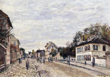 Utcai jelenet Marlyban, 1876