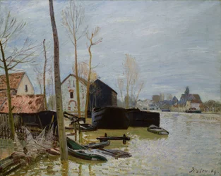 Az árvizek Moretben, 1889
