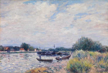 The Loing at Saint-Mammes, 1859-99 körül (olaj, vászon)
