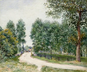 A Saint-Mammes-ösvény, reggel; Saint-Mammes útja, Reggel, 1890