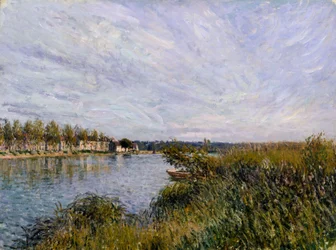 Kilátás a Saint-Mammès-re