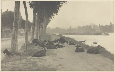 A Szajnán – Párizs mellett, 1894, nyomtatva 1897.
