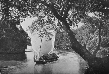 Padda Boat in Full Sail, c1890, 1910