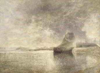 Holy Island Castle, Northumbria, 1882-1883 körül (akvarell papíron)
