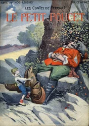 Le Peucet: Charles Perrault meséje (1628-1703). Vaccari és Carrey illusztrációja a „” Les beaux tales”” „” Nos loisirs””” gyűjteményben 1910 körül. Magángyűjtemény.