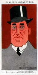 Edward Carson, Carson 1. bárója, ulsteri vezető és ügyvéd, 1926