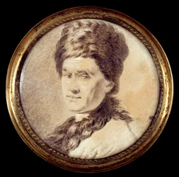 Jean Jacques Rousseau (1712-1778) svájci filozófus portréja örmény kosztümben Allan Ramsay névtelen rajza. 18. századi Párizs, Musee Carnavalet
