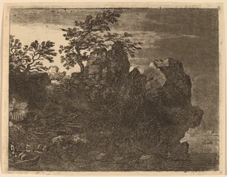 Nagy szikla a folyónál, valószínűleg c. 16451656.