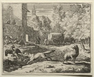 Reynard, a róka: Reynard üldözi a tyúkokat.