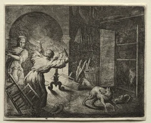 Reynard, a róka: Reynard ellop egy Capont.
