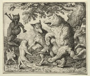 Reynard, a róka: A farkas és a medve ünnepli szabadságukat.