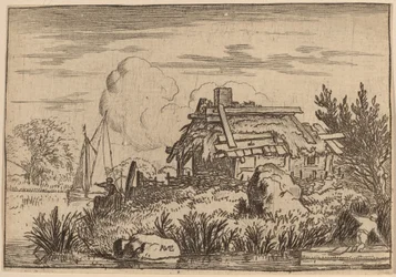 Romos házikó, Vízzel körülvéve, valószínűleg c. 16451656.