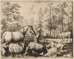 A ló és a szarvas, valószínűleg c. 16451656.