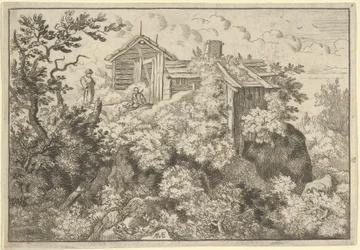 Három házikó a hegyen, 17. század.