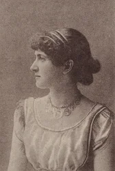 Kitty Welch, az N67 színésznők sorozatból, amely a Virginia Brights cigarettákat reklámozza..., kb. 1888.
