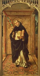 Szent Péter vértanú (a Szent Péter oltárképből)
