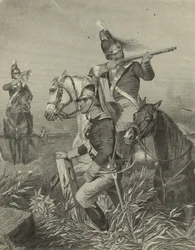 Lee lovassága összecsapása a guilfordi csatában, 1858