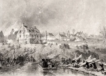 A virginiai Fredericksburg elleni támadás a „National History of the War for the Union” című művéből, 1860-as évek