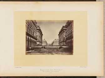 Barricade des Fédérés, place Vendôme és rue Castiglione.