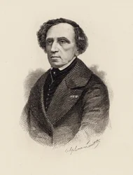 Giacomo Meyerbeer 1791-1864, 1875 zeneszerző portréja.
