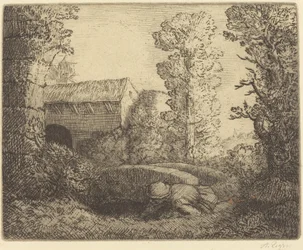 Híd a malomnál Le pont du moulin.