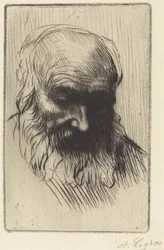 Egy öregember feje (Etude de tete)