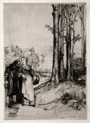 A lábadozó sétánya, c. 1861.