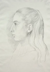Legros E. Nora kisasszony portréja