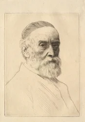 G. F. Watts (1817-1904) festő portréja
