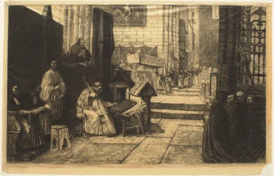 Körmenet egy spanyol templomban