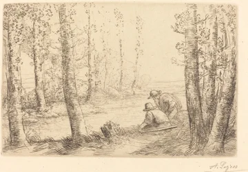 Pihenjen a Repos au bord de la riviere folyó partján.