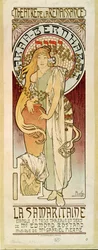 La Samaritaine Sarah Bernhardt színésznővel, Edmond Rostand darabja (plakát)