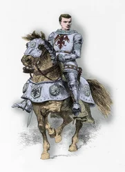 Bertrand Du Guesclin portréja (Metszet)