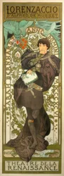 Sarah Bernhardt mint Lorenzaccio