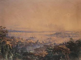 Konstantinápoly látképe, 1866