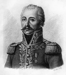 Antoine Guillaume MAURAILHAC, ELMAS de la COSTE dit DELMAS (1767-1813) - A francia tábornokok portréiban a franciák győzelmei és hódításai nyomán. Ambroise Tardieu metszett 1818-ban. Stella Collection.”””
